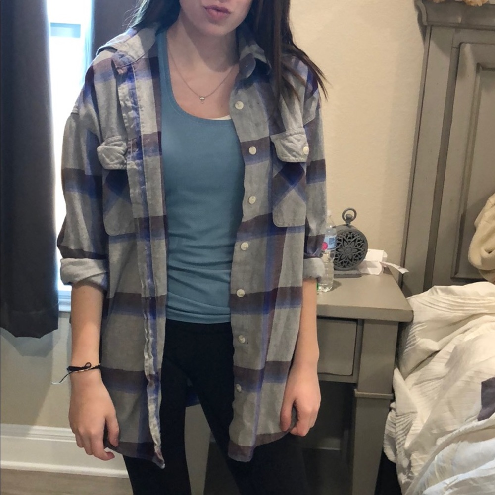 Plaid oversized shirt